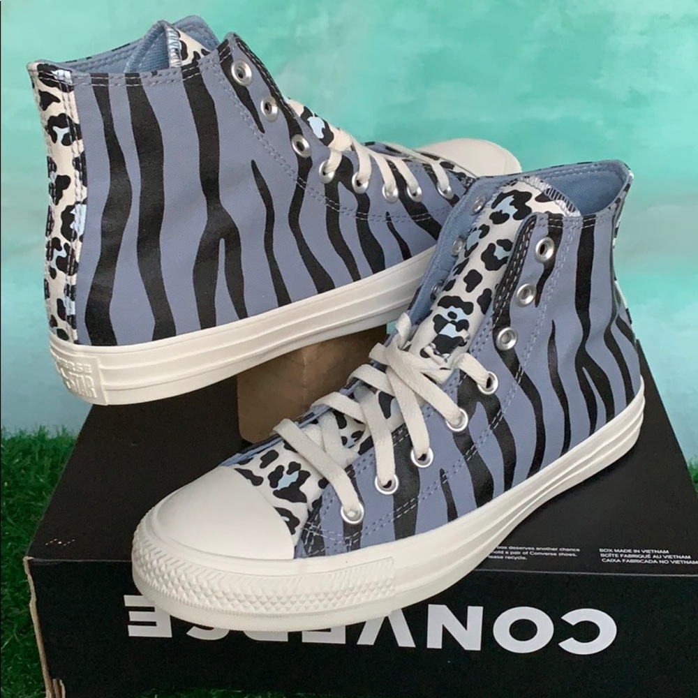 Converse CTAS HI blue slate/black/egret Men’s - Picture 6 of 16